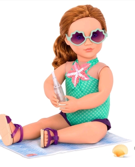 Oue Generation Marvelous Mermaid Swimsuit Outfit for 18 Inch Doll - Picture 3 of 3